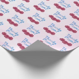 母感謝していの日にカーネーションの花を咲かせる母 ラッピングペーパー