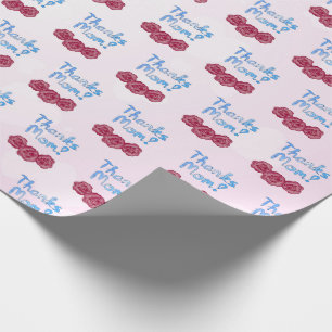 母感謝していの日にカーネーションの花を咲かせる母 ラッピングペーパー