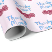 母感謝していの日にカーネーションの花を咲かせる母 ラッピングペーパー (ロールコーナー)