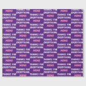 母感謝していの日の紫 ラッピングペーパー (フラット)