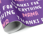 母感謝していの日の紫 ラッピングペーパー (ロールコーナー)