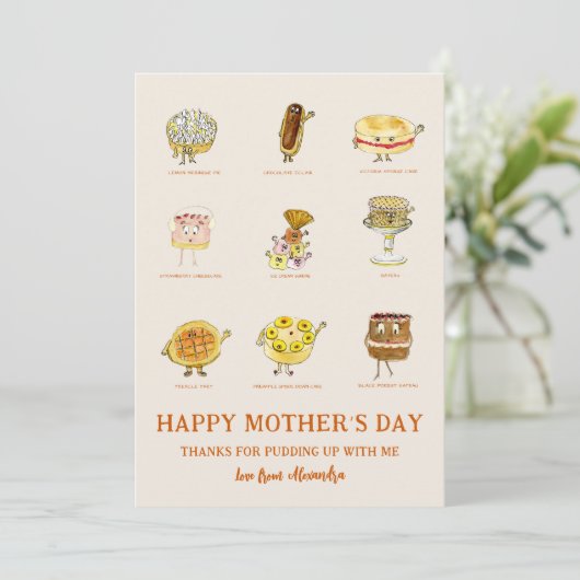 母感謝してい母日おもしろいことわざ シーズンカード (スタンド正面)