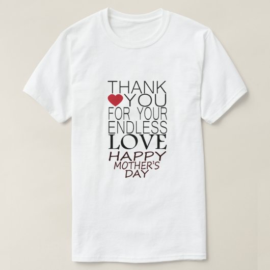 母感謝してい Tシャツ (デザイン正面)