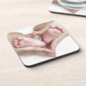 母手のベビーの足 コースター (左側)