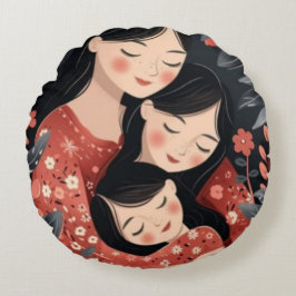 母抱擁 ラウンドクッション