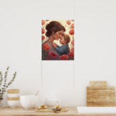 母抱擁 – 母と息子のポスター ポスター (キッチン)