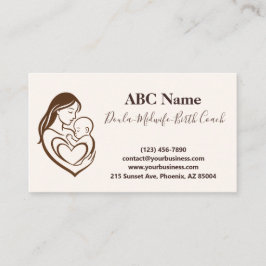 母抱擁Doulaと助産師 名刺