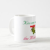 母指下でキスする コーヒーマグカップ (正面左)