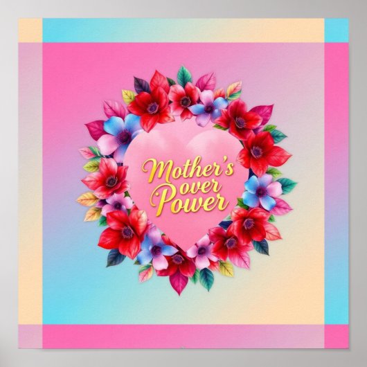 母放射開花電力 ポスター (正面)