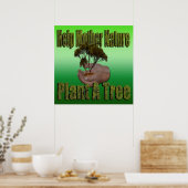 母救済自然が木のロゴを植え ポスター (キッチン)