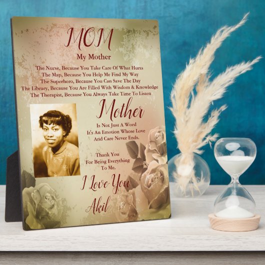 母斑に フォトプラーク (側面)