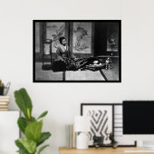 母日本のと彼女の眠るベビー1909 ポスター (ホームオフィス)