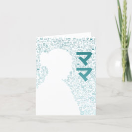 母日本のキャラクター（カタカナ） サンキューカード