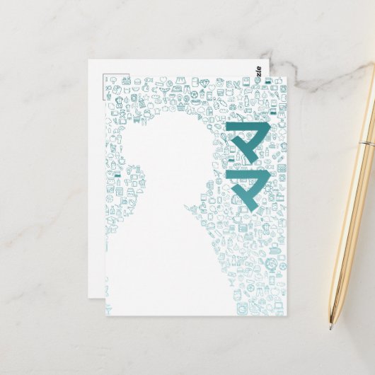 母日本のキャラクター（カタカナ） ポストカード (正面/裏面インサイチュ)