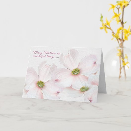 母日crabappleの花 カード (黄色い花)