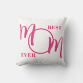 母最高のがピンク色で撮影 クッション (正面)