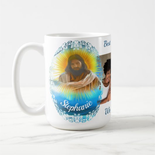 母最高のが私の光0916 コーヒーマグカップ (左)