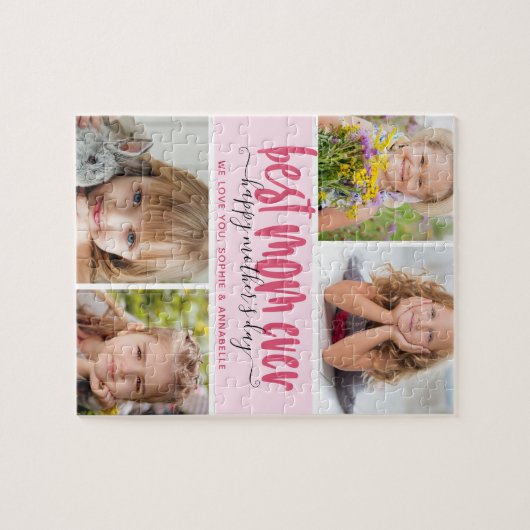 母最高のさんが母の日を写真に撮る ジグソーパズル (横)