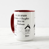 母最高のと娘の長距離ラブコーヒー マグカップ (正面左)