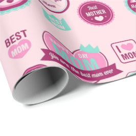 母最高ののパターン ラッピングペーパー