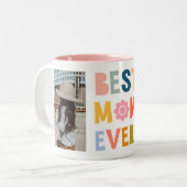 母最高のの写真モダン母の日マグカップ ツートーンマグカップ (正面左)