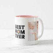 母最高のの写真モダン母の日マグカップ ツートーンマグカップ (正面右)