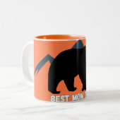 母最高のの日にかわいいコーヒーマグ ツートーンマグカップ (正面左)