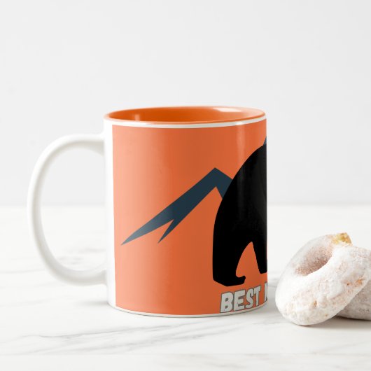 母最高のの日にかわいいコーヒーマグ ツートーンマグカップ (ドーナツ)