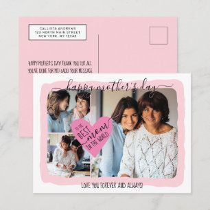 母最高のの日にコラージュ母の日 シーズンポストカード