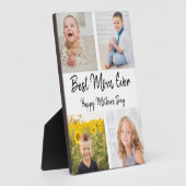 母最高のの日にコラージュ母の日 フォトプラーク (側面)