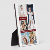 母最高のの日にコラージュ母の日 フォトプラーク (側面)