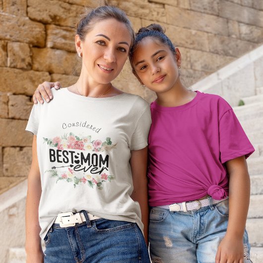 母最高のの日にパーソナライズされたおしとしと考え Tシャツ