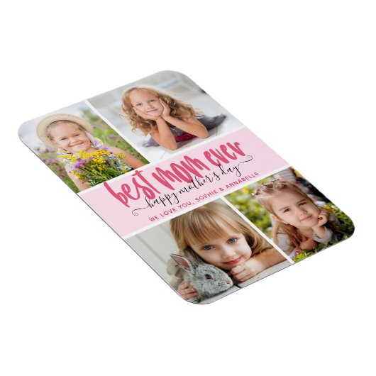 母最高のの日に母の日を撮影 マグネット (右側)