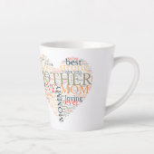 母最高のの日のハート型 カフェラテマグ (右)