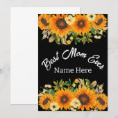 母最高のの日のプレゼント 招待状 (正面/裏面)