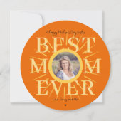 母最高のの日の写真パーソナライズされたを撮った母 (正面)