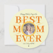 母最高のの日の写真パーソナライズされたを撮った母 (正面)