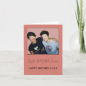 母最高のの日の幸せな母の日 カード (正面)