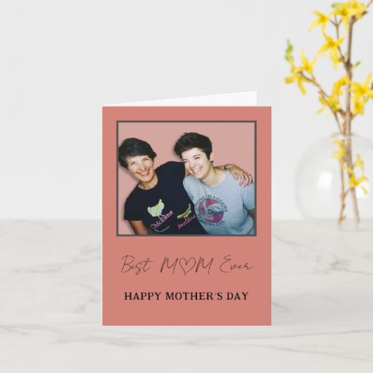 母最高のの日の幸せな母の日 カード (黄色い花)