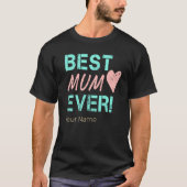 母最高のの日の母のヴィンテージ母のハート Tシャツ (正面)