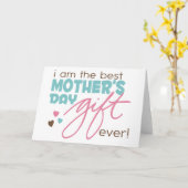 母最高のの日の贈り物 カード (黄色い花)