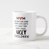 母最高のの日の贈り物 ジャンボコーヒーマグカップ (右)