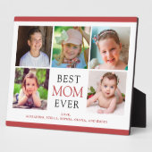 母最高のの日の5枚の写真 フォトプラーク (側面)