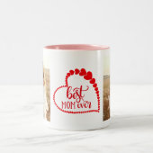 母最高のの日モダンを撮影した母 ツートーンマグカップ (中央)