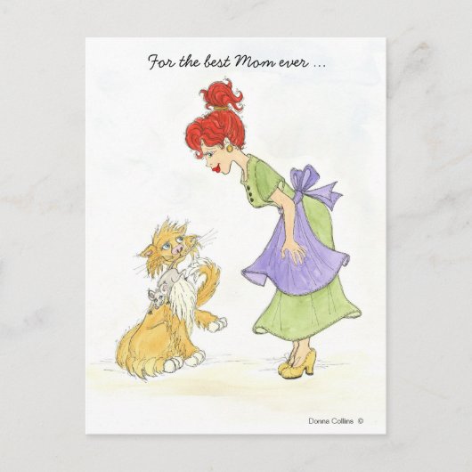 母最高のの日葉書 ポストカード (正面)