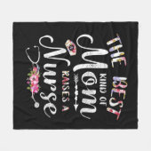 母最高のの種類はナースを育てる フリースブランケット (正面(横))