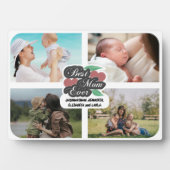 母最高のの4枚の写真コラージュかわいい母の日 フォトプラーク (正面)