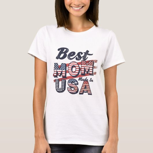 母最高のはアメリカTシャツで作った Tシャツ (正面)
