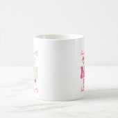 母最高のはマグをしフローラマグをする コーヒーマグカップ (中央)