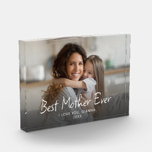 母最高のは今までにかわいいモダン フォトブロック (左)